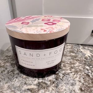Sand and Fog candle, French Lavender, 2 wick NEW